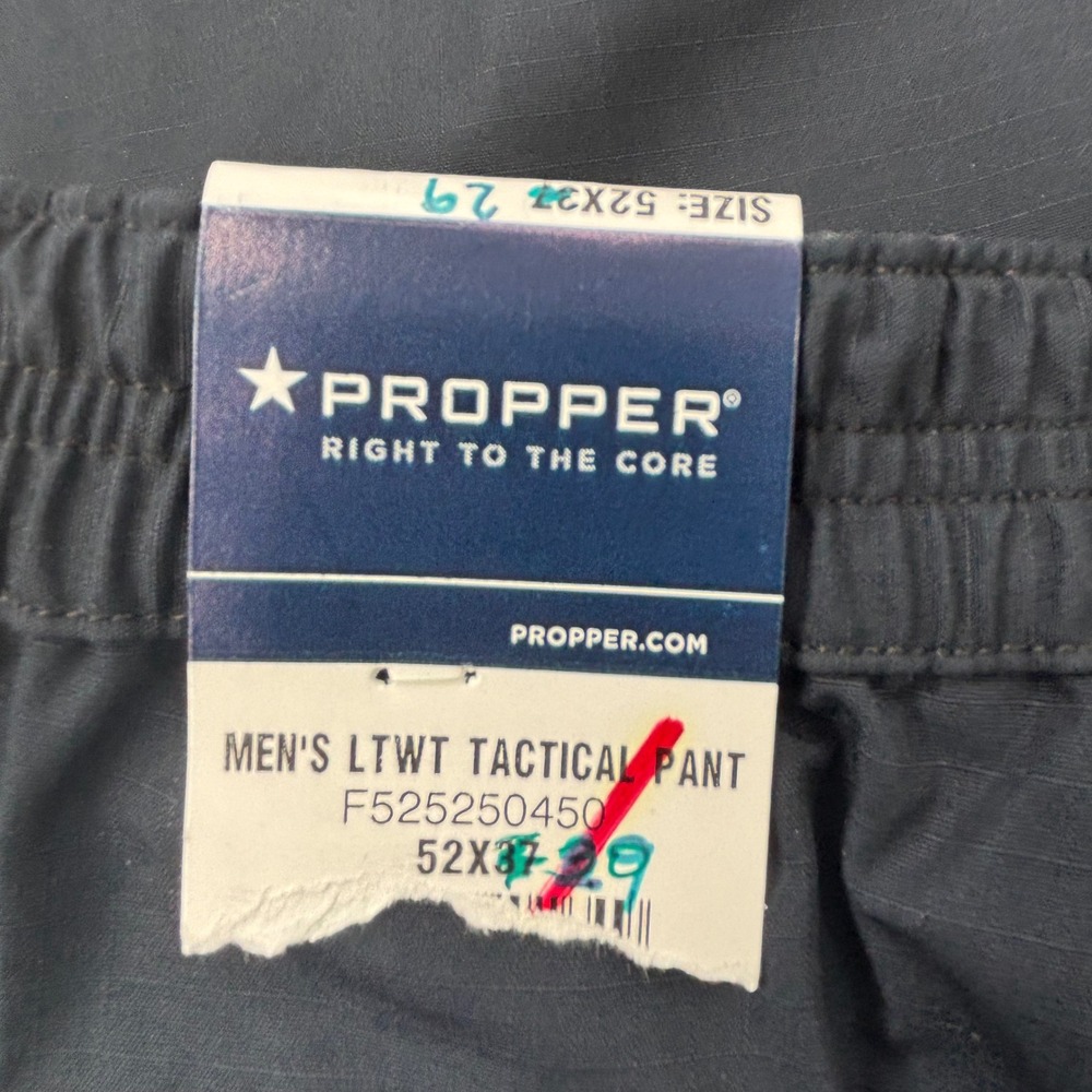 PROPER Men's Lightweight Tactical Pants Blue Tag 52x29 Actual 47"Wx29"Inseam - Picture 8 of 13